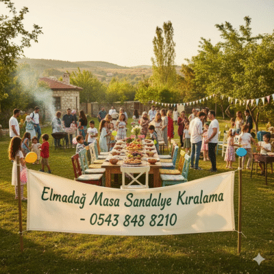 elmadağ masa sandalye kiralama organizasyon