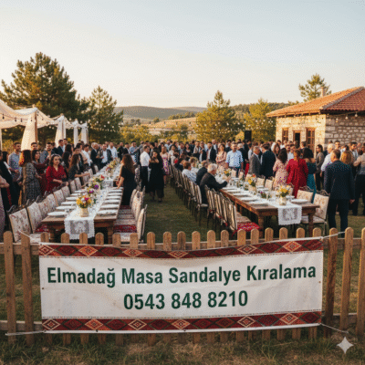masa sandalye kiralama Elmadağ Ankara